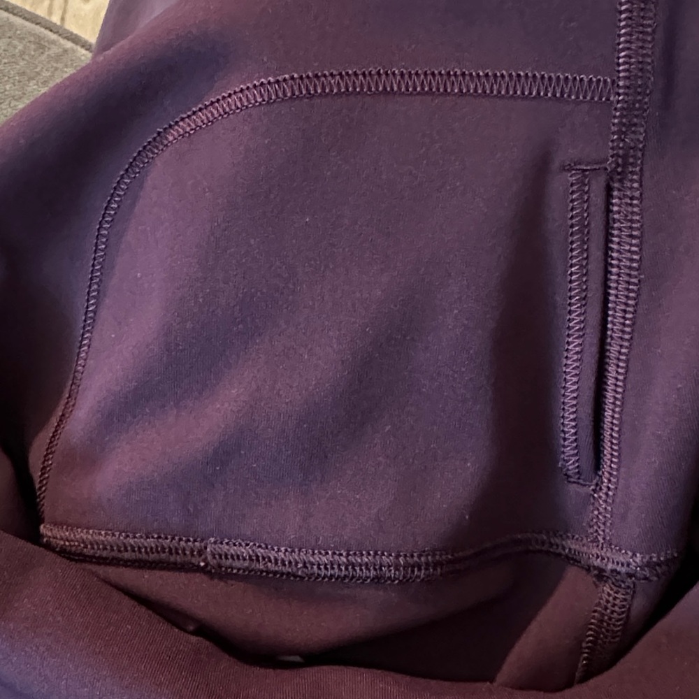 Lululemon Wunder Under High Rise Tight Leggings Chiffon Mesh Cassis - Picture 7 of 12